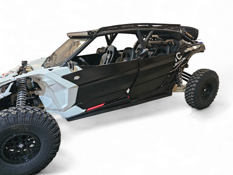 Elektric Off Road 2017+ Can Am X3 Maverick Volt 4-Seat Doors - Rugged Satin Black Powder-Coated Side-by-Side Doors