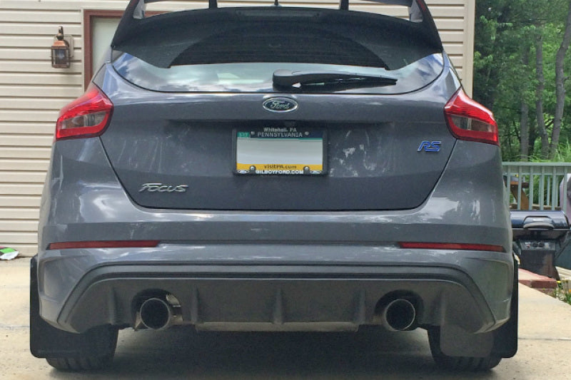 Rally Armor - ralMF27-UR-BLK/RD - 2012-2019 Ford Focus ST / 2016-2019 RS Black Mud Flaps with Red Logo