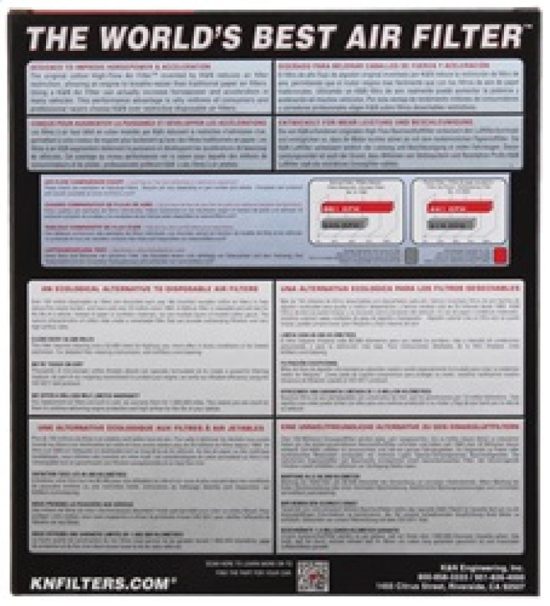 K&N Engineering 33-3079 High-Flow Replacement Air Filter for BMW 740i, 540i, and 530i