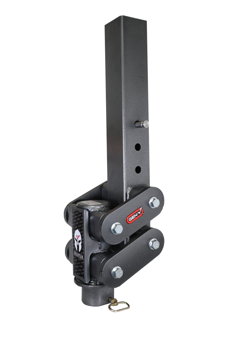 Gen-Y Spartan Torsion-Flex Gooseneck Hitch with SnapLatch Coupler - 2.5 Inch Offset, 4 Inch Square Tube, 2-5/16 Inch Coupler, 4.5K Towing Capacity