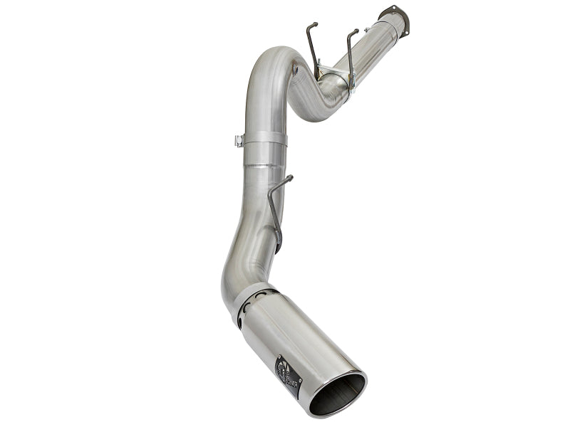aFe ATLAS 5-Inch DPF-Back Aluminized Steel Exhaust System with Polished Tip, Part Number 49-03090-P