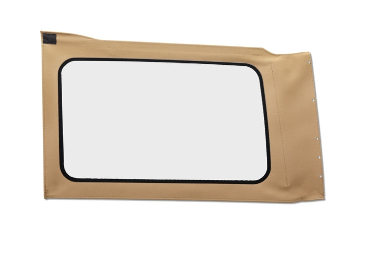Bestop OE JL Replacement Window for Jeep Wrangler JL 2018-2026, Left Quarter, 4-Door, Tan Twill, Clear