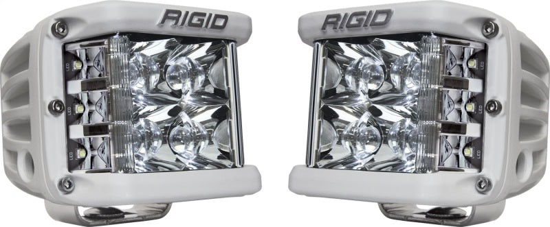 Rigid Industries D-SS Pro Spot LED Pod Lights, Set of 2, White Housing – Part Number RIG862213