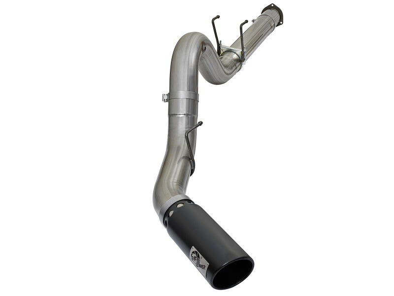 aFe Large Bore-HD 5-Inch DPF-Back Exhaust System with Black Tip, Part 49-43090-B, for 2017-2026 Ford Super Duty 6.7L Power Stroke Diesel