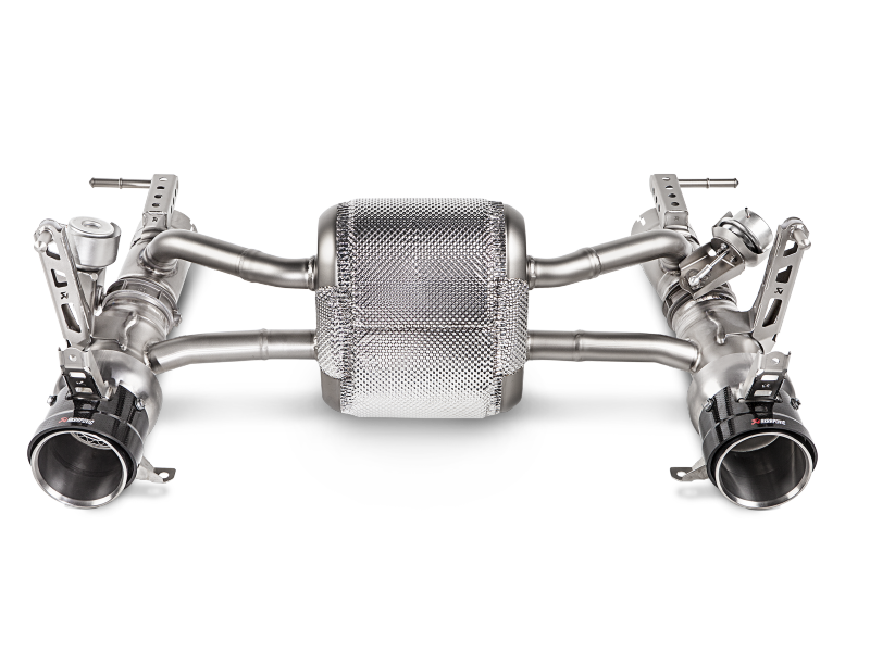 Akrapovic Slip-On Line Titanium Exhaust with Carbon Tips for 2016-2019 Ferrari 488 GTB and 488 Spider