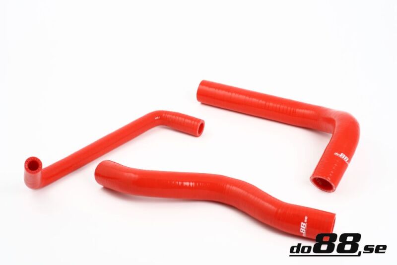 do88 Volvo 240 Coolant Hoses Kit in Red – Durable Automotive Cooling System Replacement
