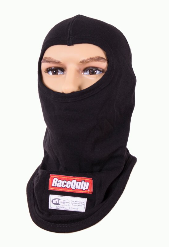 RaceQuip RQP433992RQP Black SFI 3.3 FR Two-Layer Hood