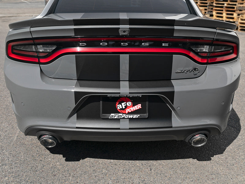 aFe MACH Force-Xp 4-1/2-Inch Carbon Fiber Exhaust Tips, Part 49C32068-C, 2015-2022 Dodge Charger Hellcat