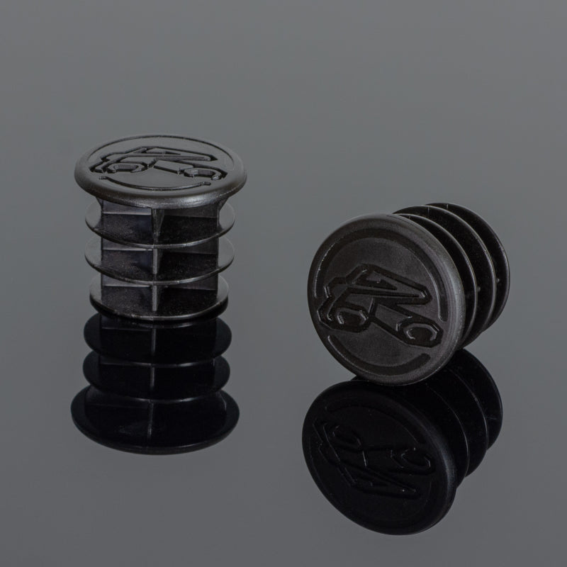 Renthal Fatbar 36 End Plugs Grip - Black, Part Number renE195