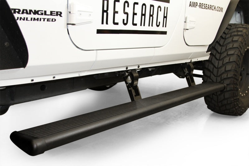AMP Research 2018 Jeep Wrangler JL 4DR PowerStep - Black (Incl OEM Style Illumination)