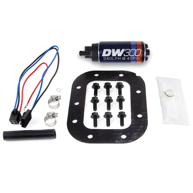 DeatschWerks DWK9-301-1028 DW300 340 LPH In-Tank Fuel Pump with Install Kit for 1986-1989 Chevrolet Corvette 5.7L