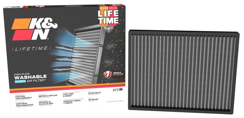 K&N Engineering VF3022 Washable Replacement Cabin Air Filter for 2021–2022 Jeep Grand Cherokee L