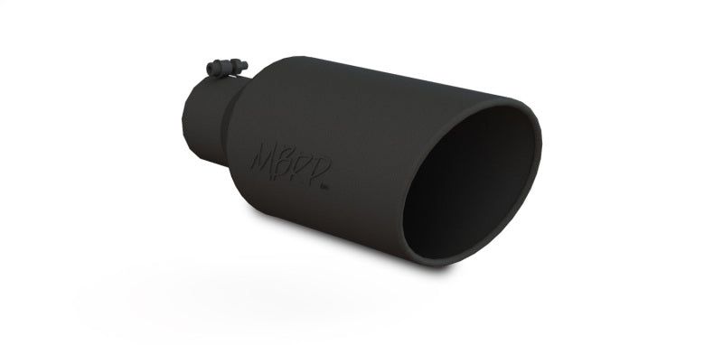 MBRP T5126BLK Armor BLK Universal Exhaust Tip, 4-Inch Inlet, 7-Inch Outlet