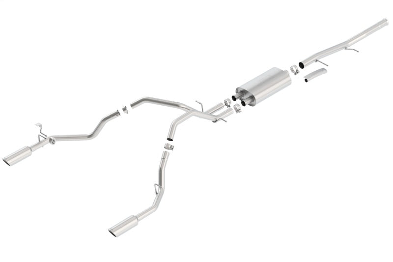 Borla 140429 S-Type Cat-Back Exhaust System for 2009-2013 Chevrolet Silverado 1500 and GMC Sierra 1500
