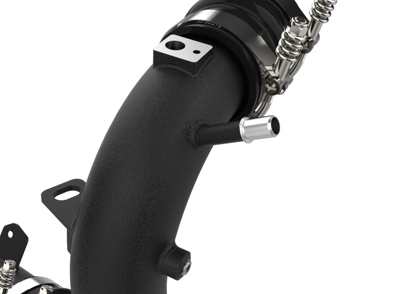 aFe POWER BladeRunner Aluminum Hot and Cold Charge Pipe Kit, Part Number 46-20584-B, Black, Ford Bronco 2.7L V6 EcoBoost