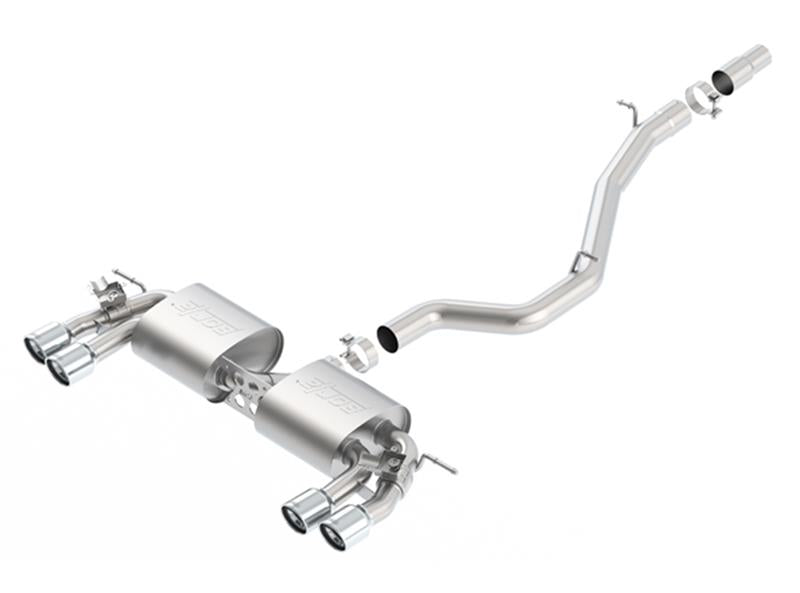 Borla 140643 S-Type Cat-Back Exhaust System for 2015-2017 Volkswagen Golf R 2.0L Turbo
