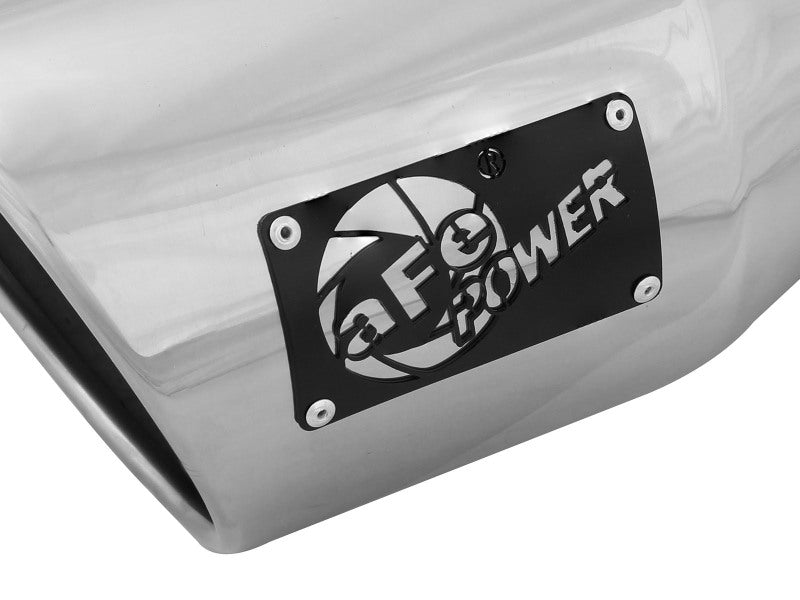 aFe MACH Force-Xp 304 Stainless Steel Exhaust Tip, 5-Inch Inlet, 7-Inch Outlet, 12-Inch Length, Right Side Exit - 49T50702-P12
