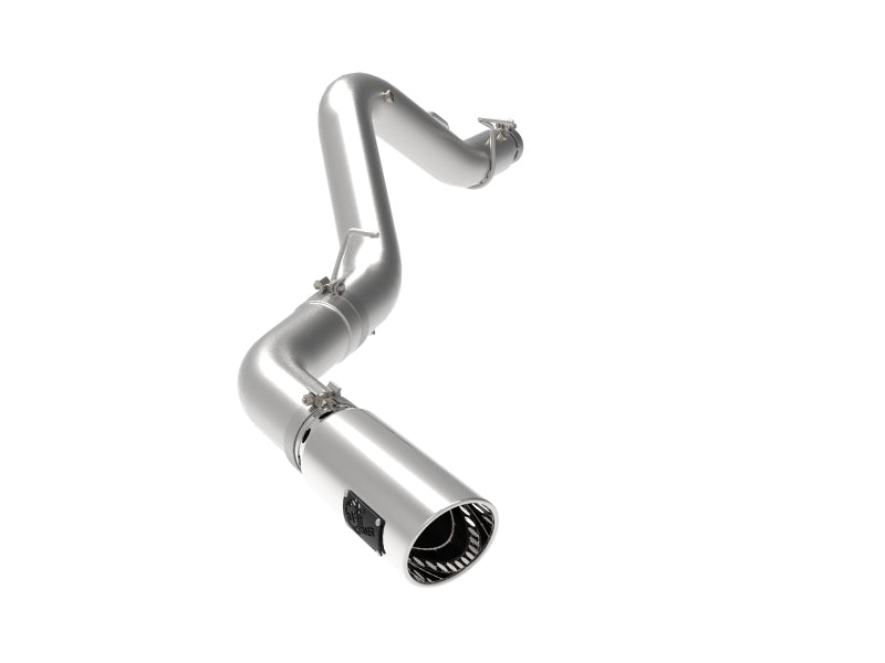 aFe Large Bore-HD 5-Inch DPF-Back Exhaust System with Polished Tip for 2020–2023 GM 6.6L Duramax L5P Diesel Trucks – 49-44125-P