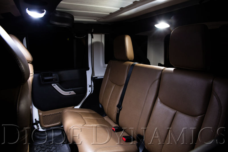 Diode Dynamics Wrangler JK 4-Door Interior LED Bulb Kit Stage 2 Cool White DD0364
