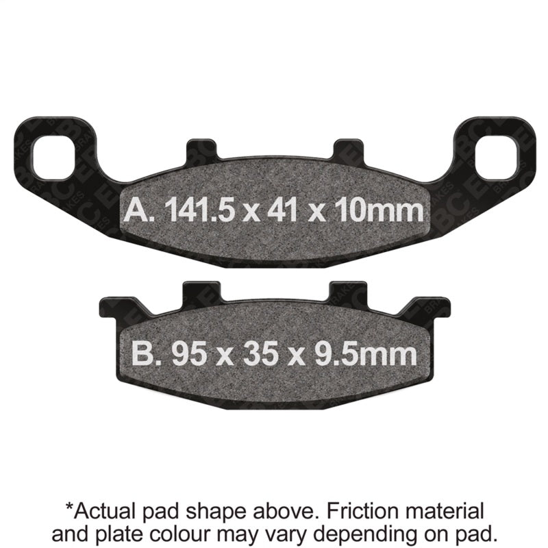 EBC Powersports FA129R R Series Sintered Front Brake Pads for 1990-1991 Kawasaki KL650 Tengai