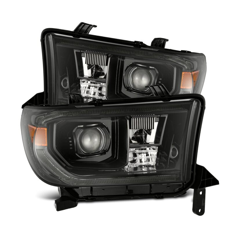 AlphaRex LUXX LED Projector Headlights for 2007-2013 Toyota Tundra and 2008-2017 Toyota Sequoia, Alpha-Black, ARX880825