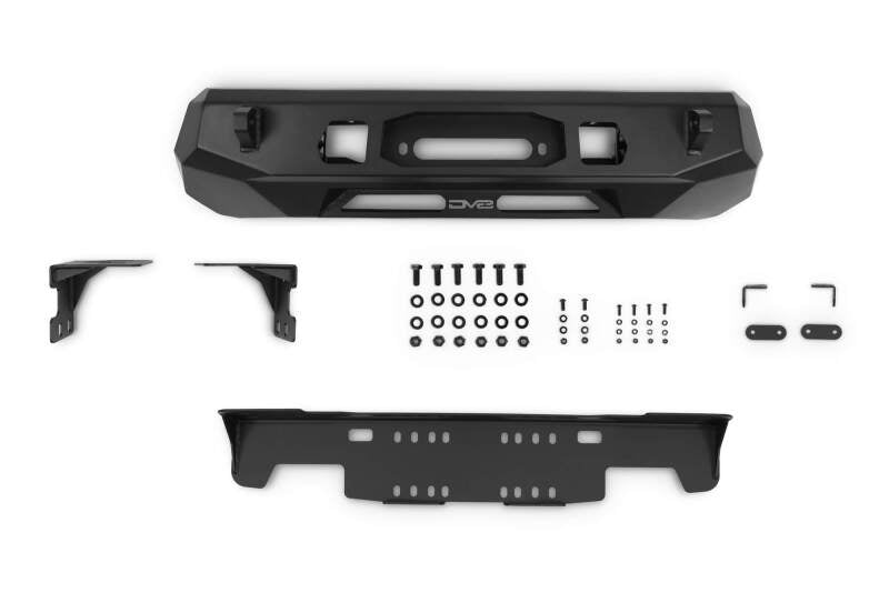 DV8 Offroad Centric Series Center Mount Winch Front Bumper for 2016-2023 Toyota Tacoma, Part Number dveFBTT1-06