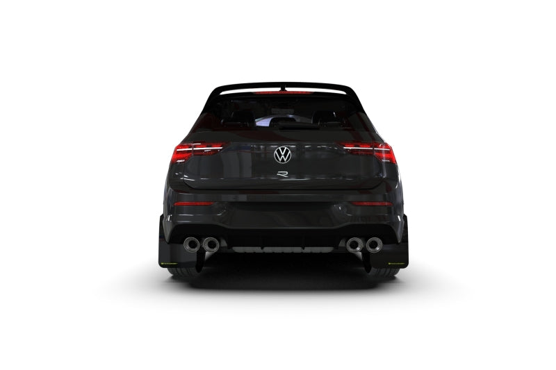 Rally Armor MK8 Volkswagen Golf GTI/R UR Black Mud Flap w/ Green Logo