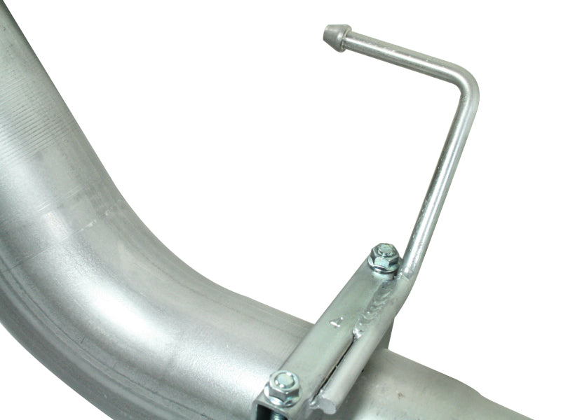 aFe Atlas 4-Inch Aluminized Steel Cat-Back Exhaust System with Muffler and Black Tip, Part Number 49-03041-B, 2011-2013 Ford F-150 3.5L EcoBoost V6