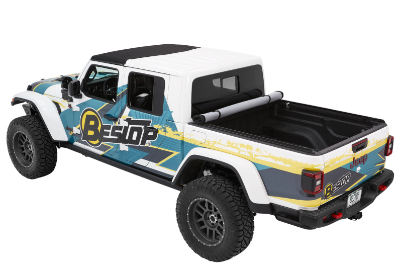 Bestop Roll Soft Tonneau Cover for 2020-2026 Jeep Gladiator 5 ft Bed - Black Diamond