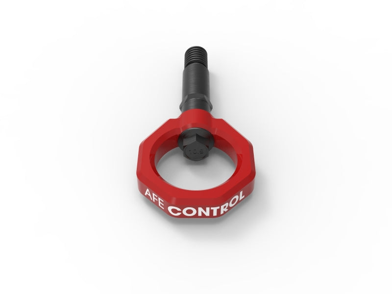 aFe Control 450-721002-R Rear Tow Hook, Red, for 2020-2026 Toyota GR Supra A90
