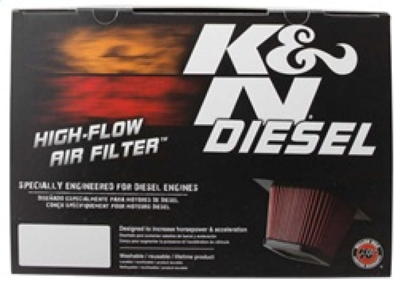 K&N Engineering E-0785 High-Flow Air Filter for 2008-2010 Ford F-250 Super Duty 6.4L