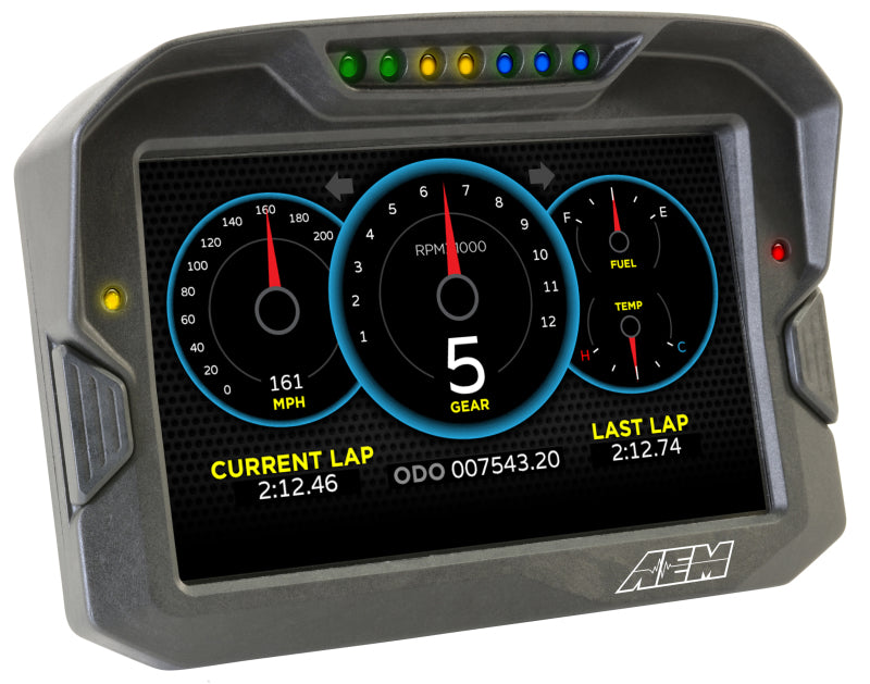 AEM CD-7LG Carbon Fiber Digital Racing Dash Display with GPS, CAN Input Only – 30-5703