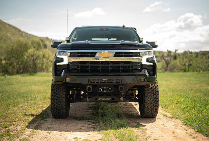DV8 Offroad Spec Series Front Bumper for 2022-2025 Chevrolet Silverado 1500, Part Number dveFBCS1-08