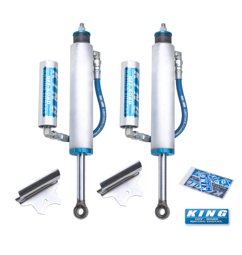 King Shocks Front 2.5-Inch Remote Reservoir Shock Pair for 2000–2010 Chevrolet Silverado and GMC Sierra 2500 HD/3500 HD - Part Number KIN25001-184