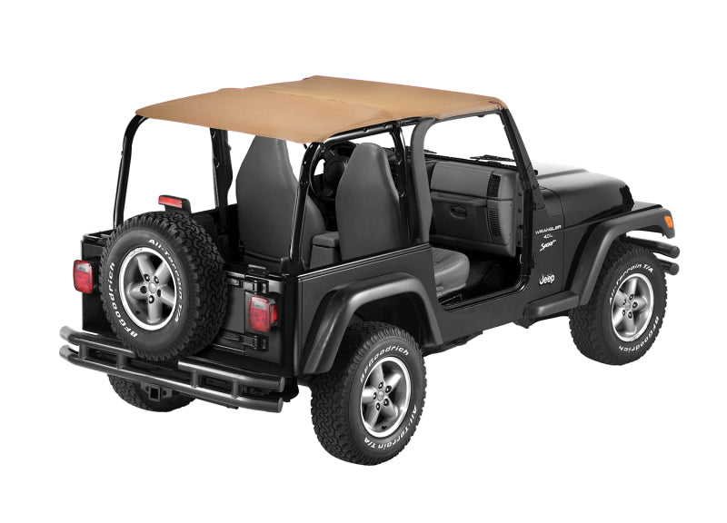 Bestop 97-02 Jeep Wrangler TJ Strapless Safari Bikini Top in Spice