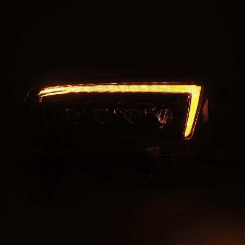 AlphaRex NOVA LED Projector Headlights for 2010–2013 Toyota 4Runner, Alpha Black, Sequential Signal and DRL