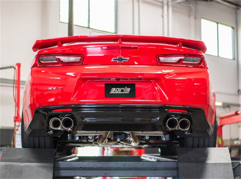 Borla 140726 S-Type Cat-Back Exhaust System for 2017-2023 Chevrolet Camaro ZL1 6.2L V8 with NPP