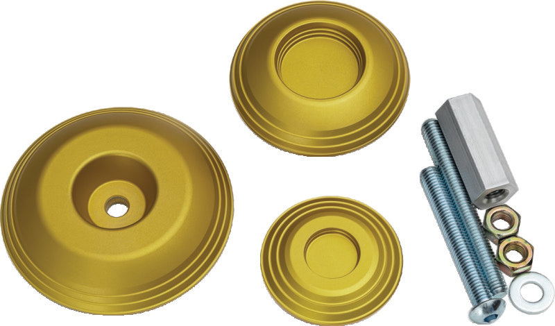 Kuryakyn Lodestar Rear Axle Sliders for BMW, Gold – Part Number 3802