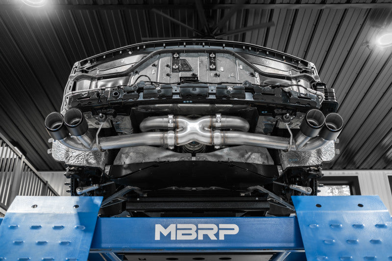 MBRP S70423CF Armor Pro 3-Inch Cat-Back Exhaust for 2020-2026 Chevrolet Corvette C8 with Quad Carbon Fiber Tips