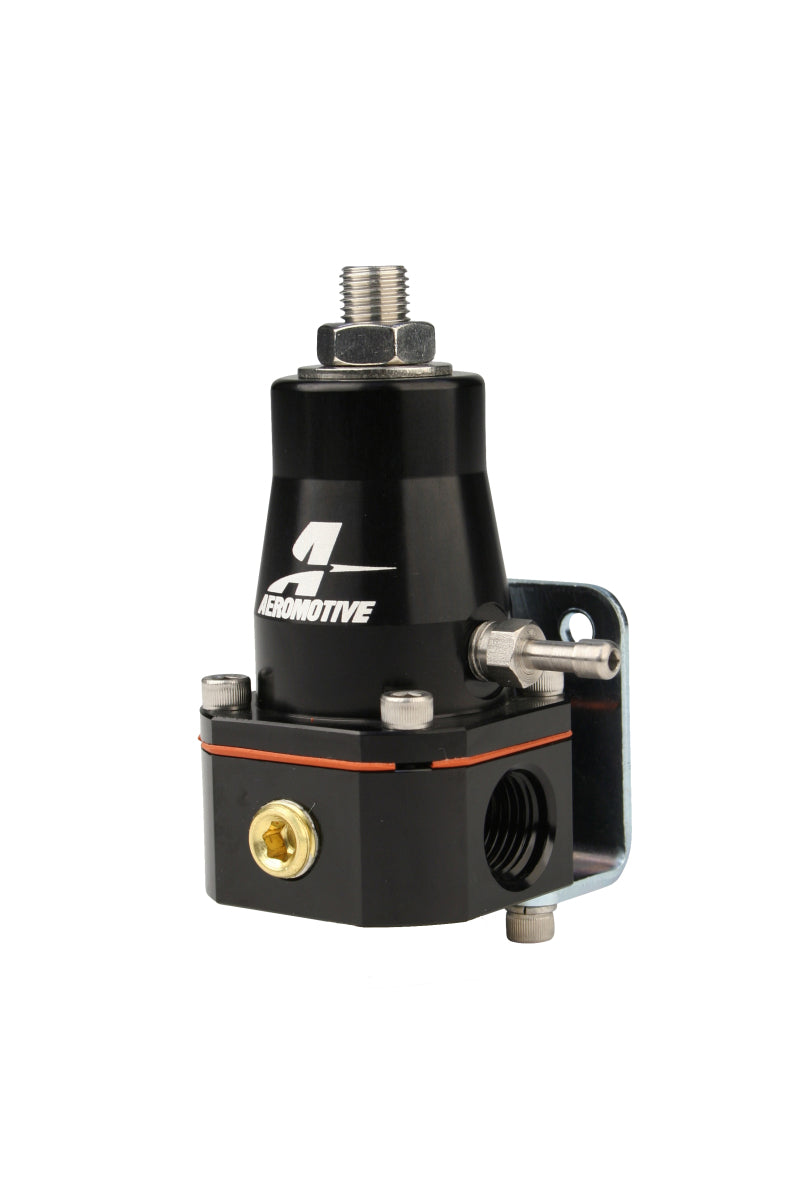 Aeromotive 13136 Adjustable Billet EFI Bypass Fuel Pressure Regulator, Black, Dual -6 Inlets and -6 Return