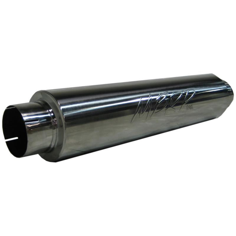 MBRP Armor Plus Quiet Tone Diesel Muffler M1004S, 4-Inch Inlet and Outlet, T409 Stainless Steel