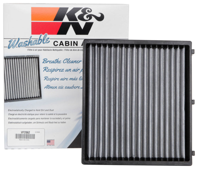 K&N Engineering VF2062 Washable Cabin Air Filter for Hyundai and Kia Vehicles