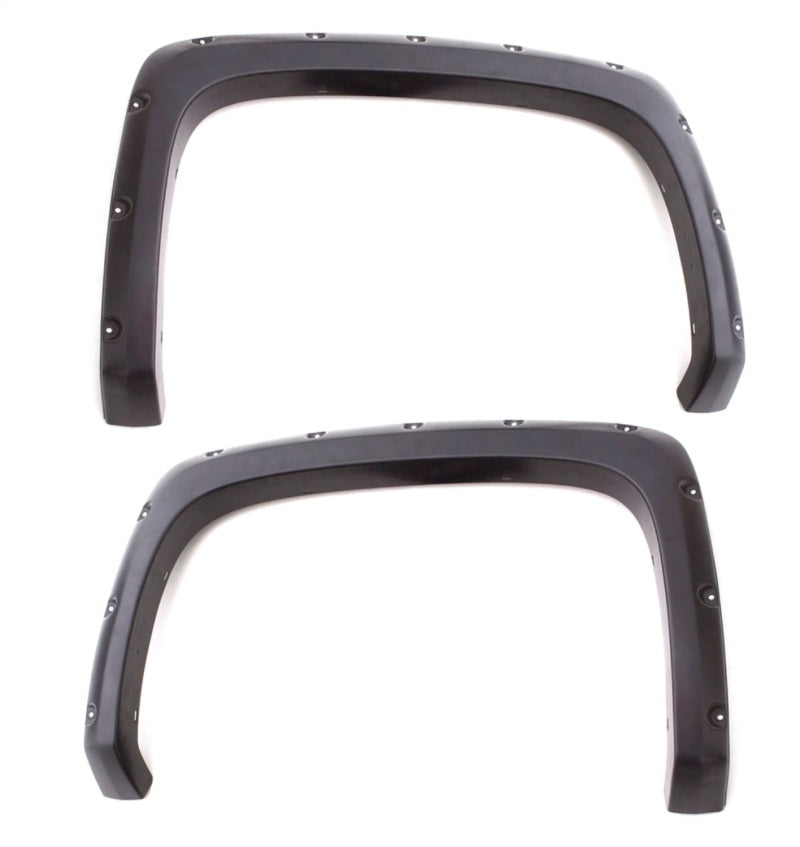 Lund 19-21 GM Silverado/Sierra RX-Rivet Smooth Elite Series Fender Flares w/Black Bolts - Black 2pc