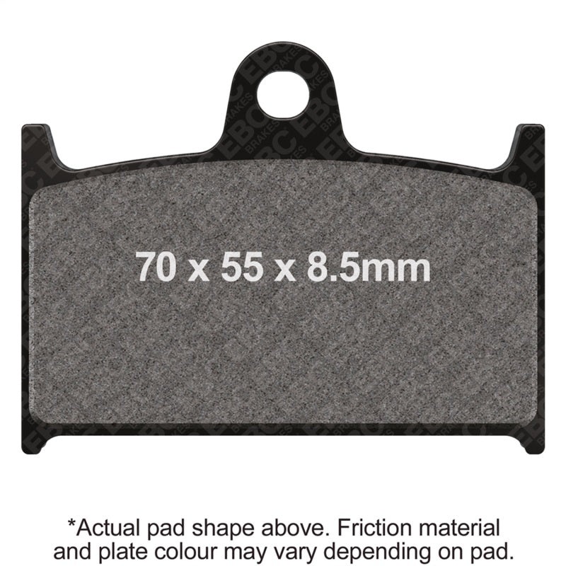 EBC Powersports FA236HH Double-H Sintered Front Brake Pads for Select Triumph Models