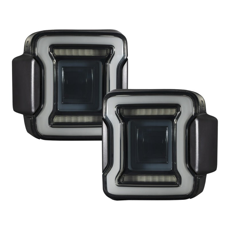 Form Lighting 2018-2023 Jeep Wrangler LED Tail Lights Smoke - Sequential Turn Signal & Dual Reverse Lights