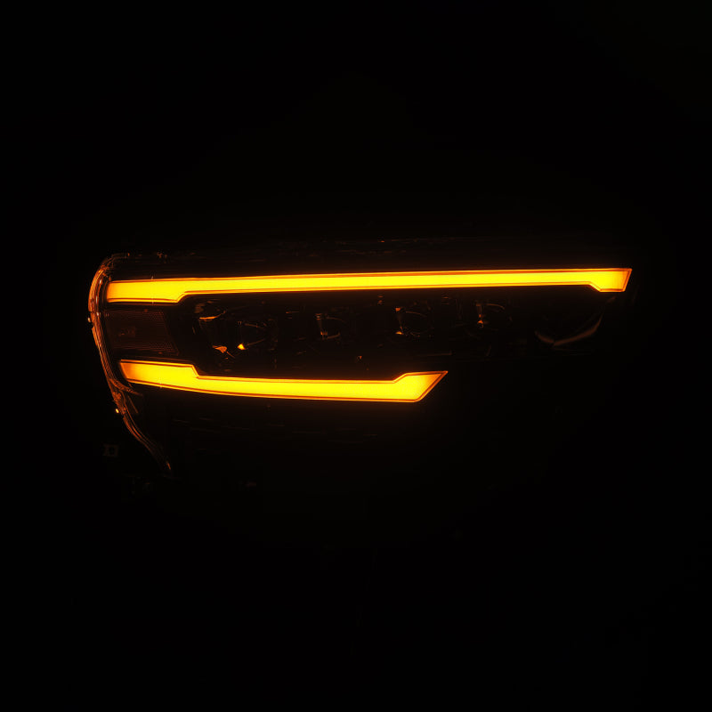 AlphaRex 25-26 Dodge Ram 1500 NOVA LED Projector Headlights - Alpha Black with Activation Light, Sequential Signal, and Switchback Function