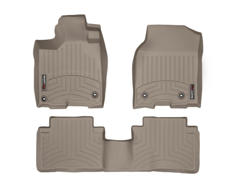 WeatherTech 13+ Acura RDX Front and Rear Floorliners - Tan