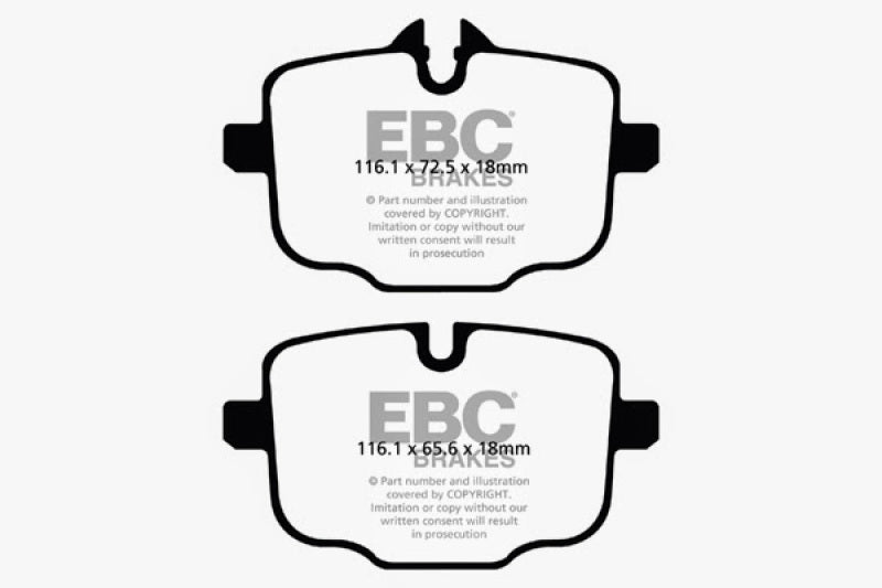 EBC 12-16 BMW M5 (F10) Bluestuff Rear Brake Pads