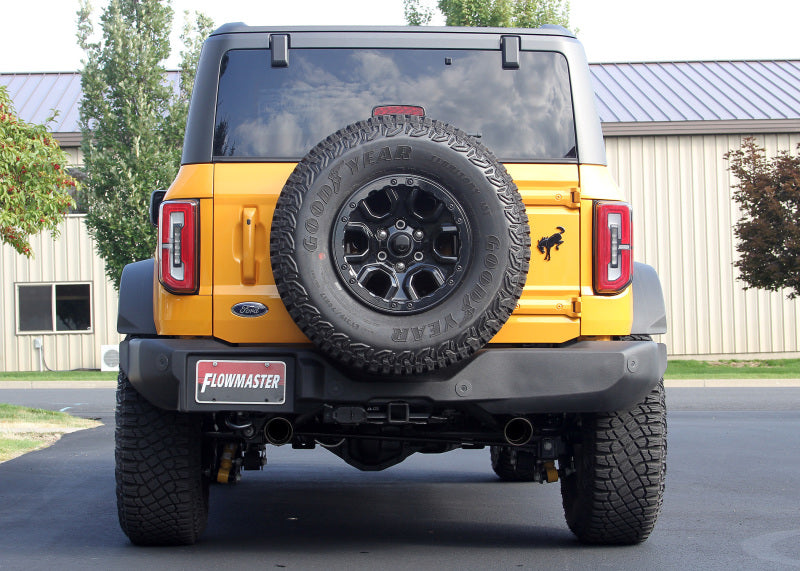 Flowmaster Outlaw Cat-Back Exhaust System for 2021-2026 Ford Bronco 2.3L/2.7L, Dual Exit, 4-Door Models
