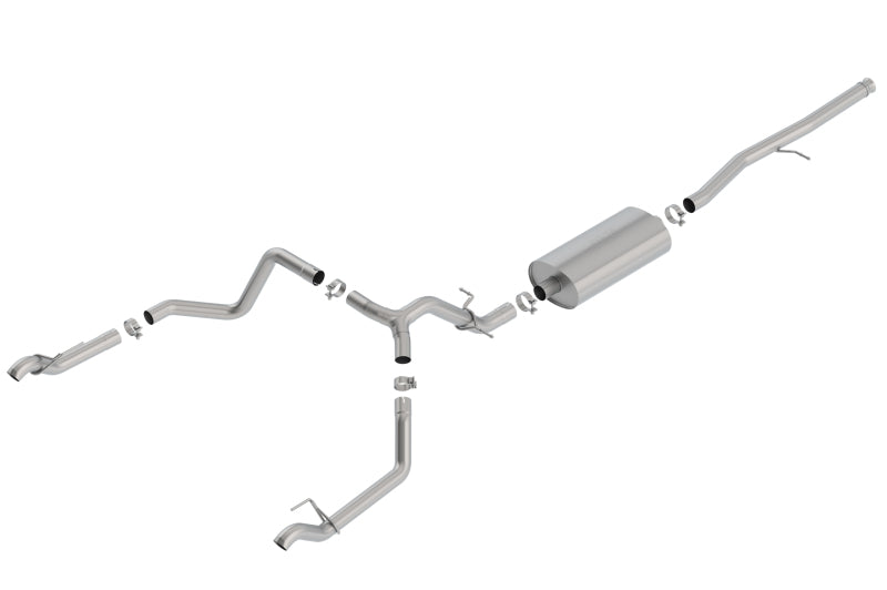Borla 140767 Touring Cat-Back Exhaust System for 2019–2026 Chevrolet Silverado 1500 and GMC Sierra 1500 5.3L V8